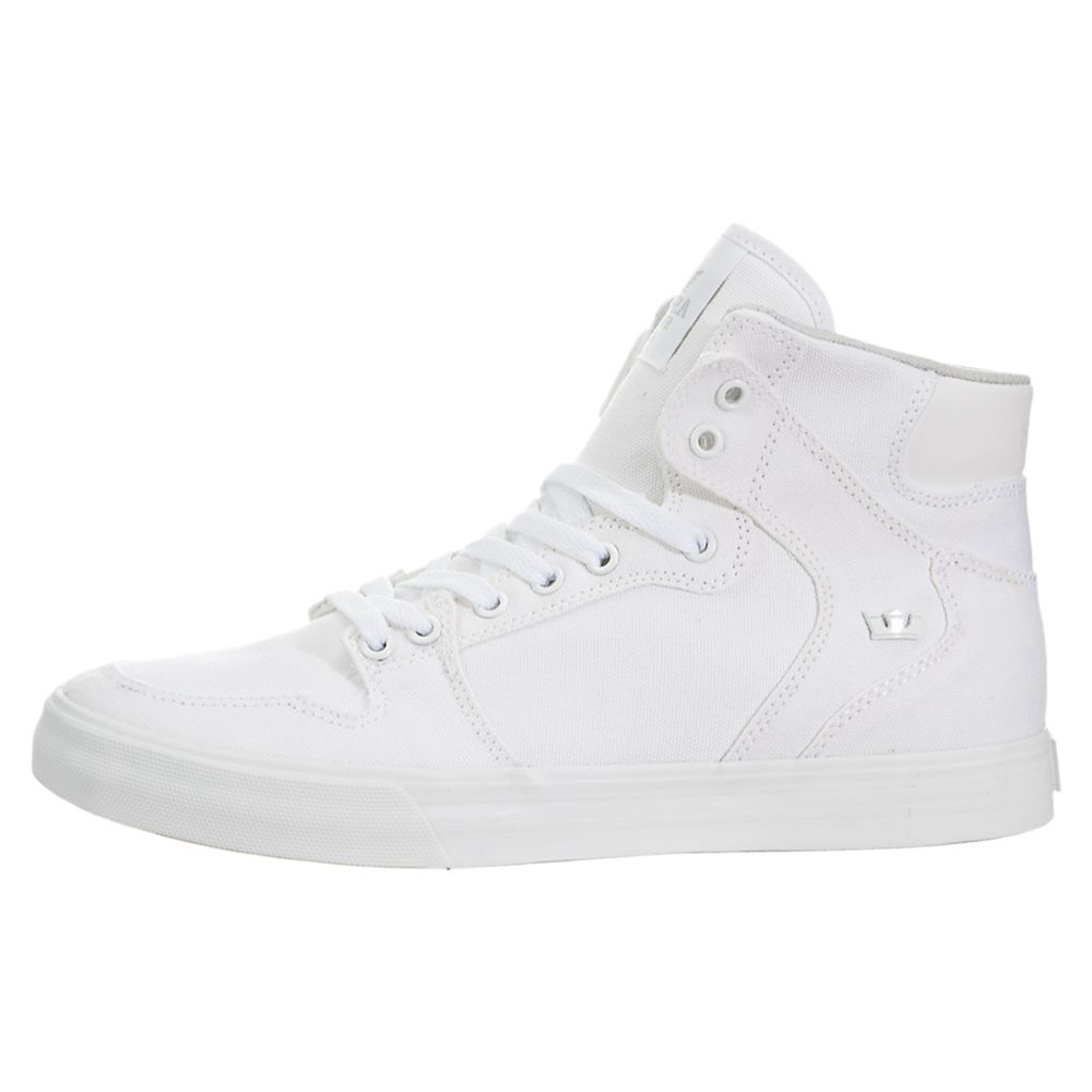 Baskets Montantes Supra Vaider D Blanche Off White/White Homme | MWB-81760081